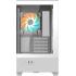 GIGABYTE C201 Panoramic ICE Mid Tower Gaming Case, Full-size tempered glass side panel, Detachable dust filters, Includes 3 ARGB fans, White